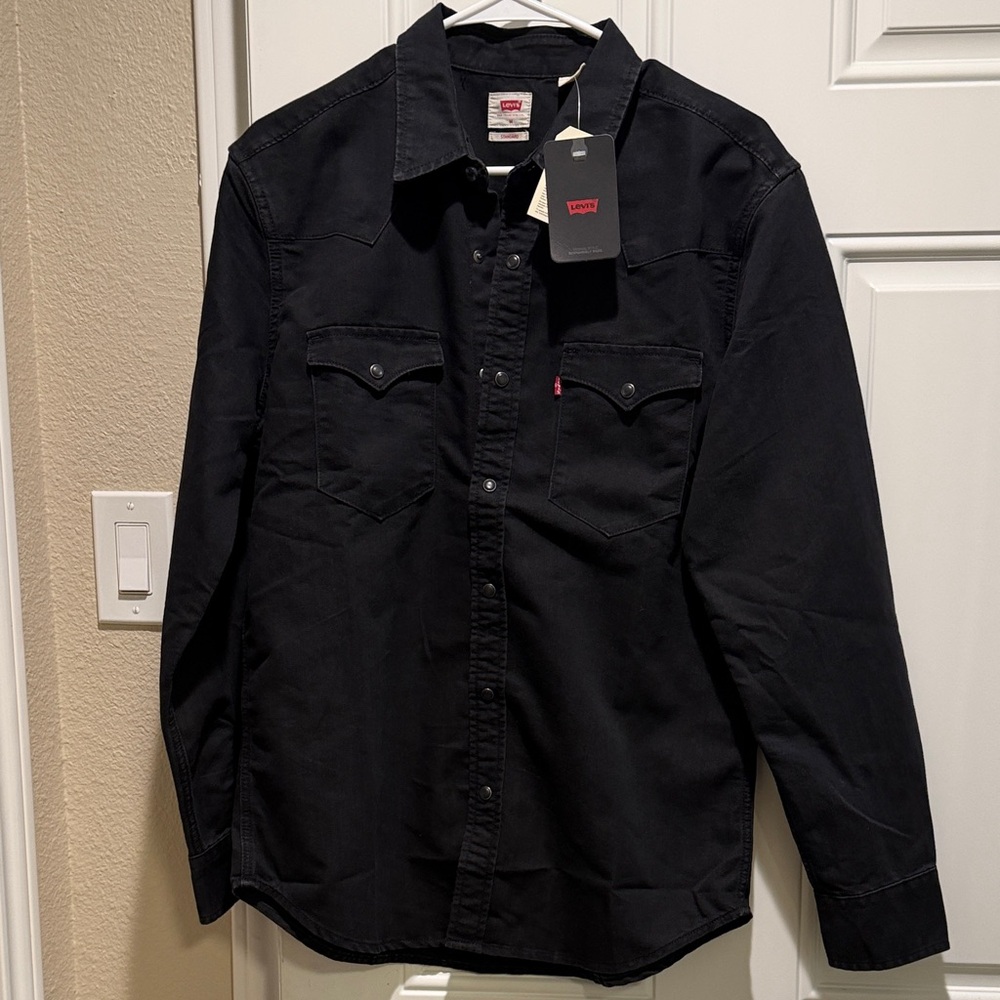 Levi's Classic Black Button-Up Shirt